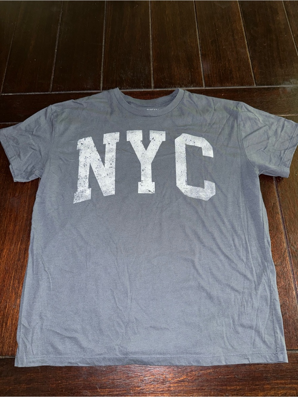 Grayson Threads Gray NYC Distressed Graphic Short-Sleeve Tee